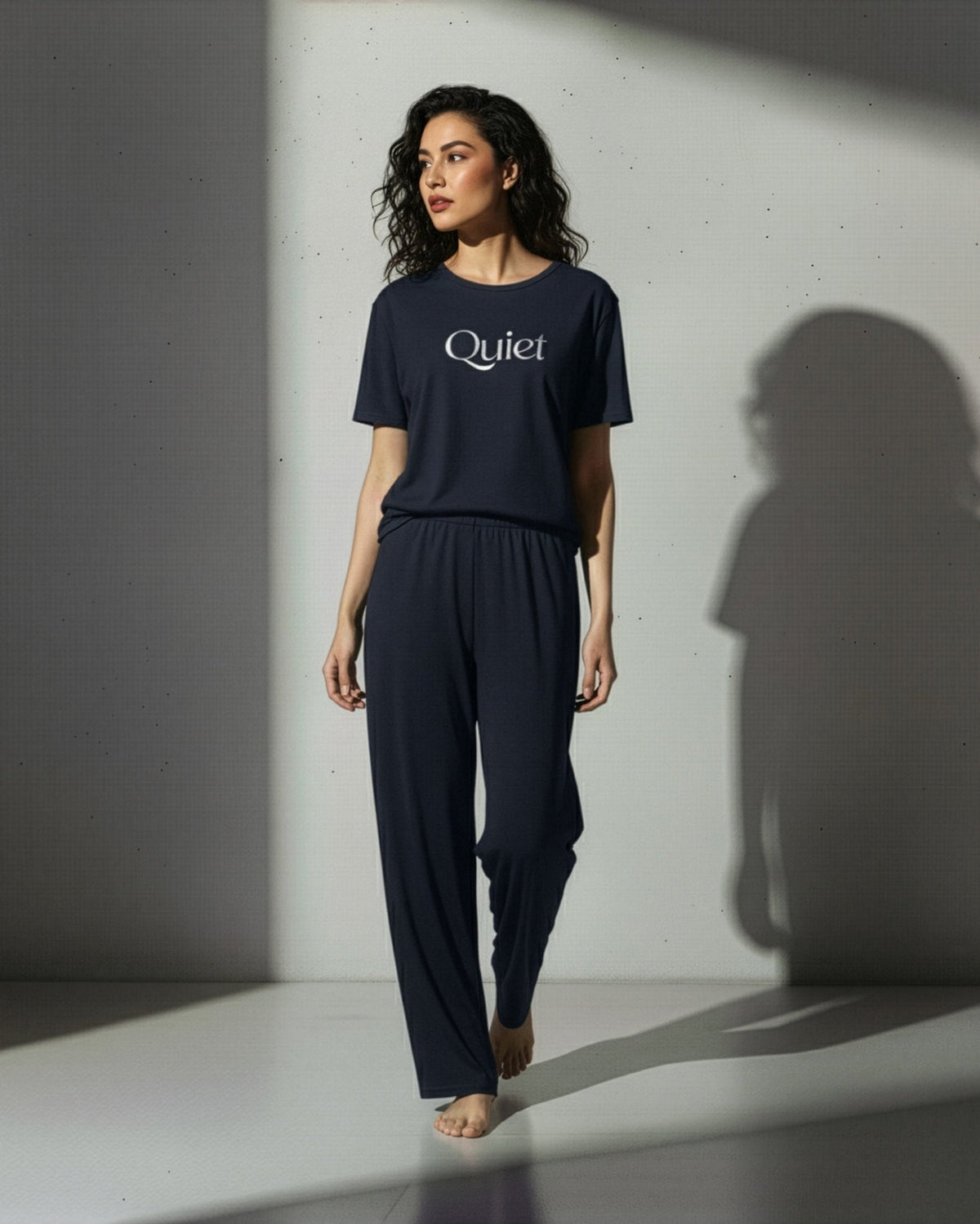 Quiet Printed PJ Set - Silknlove.com