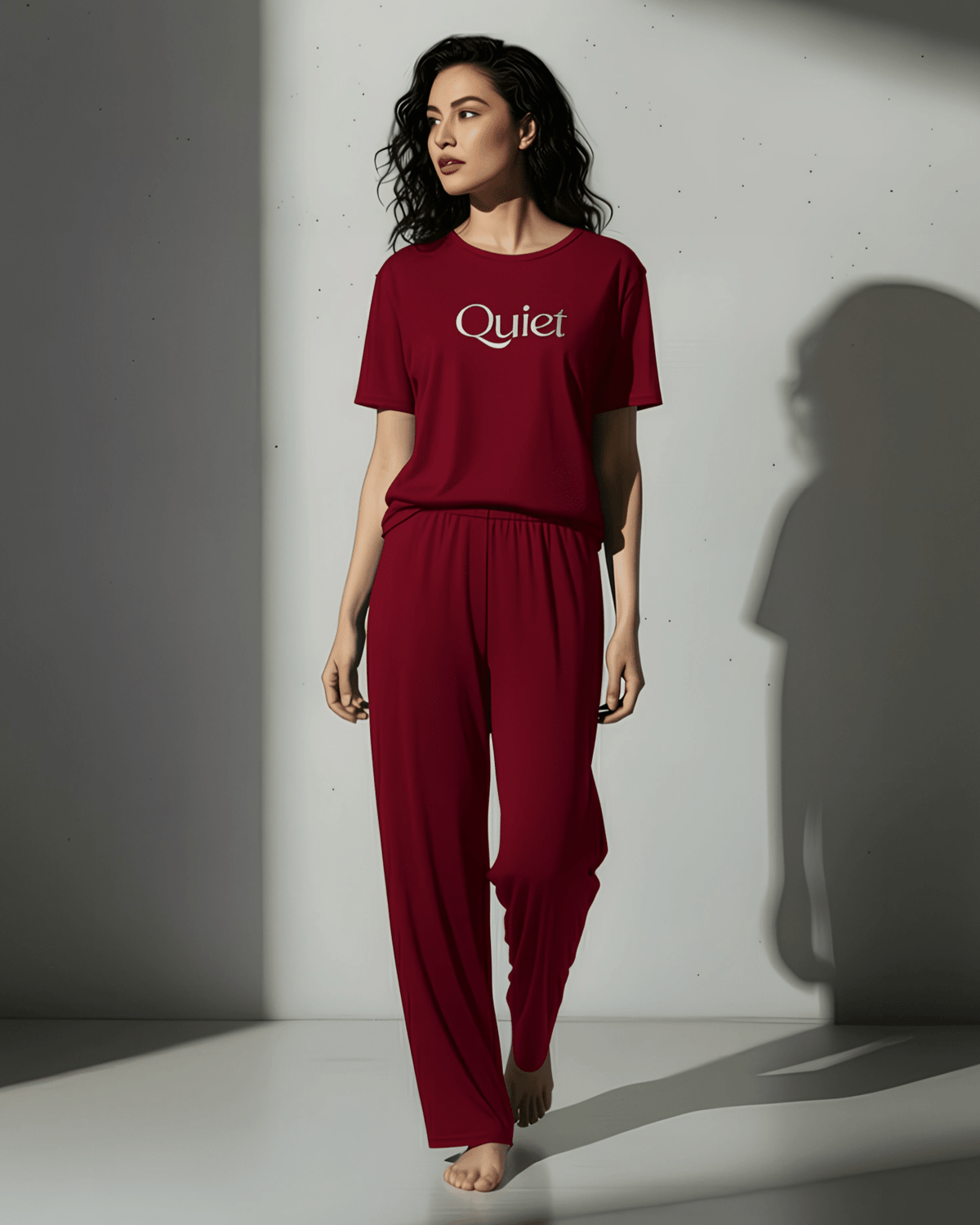 Quiet Printed PJ Set - Silknlove.com