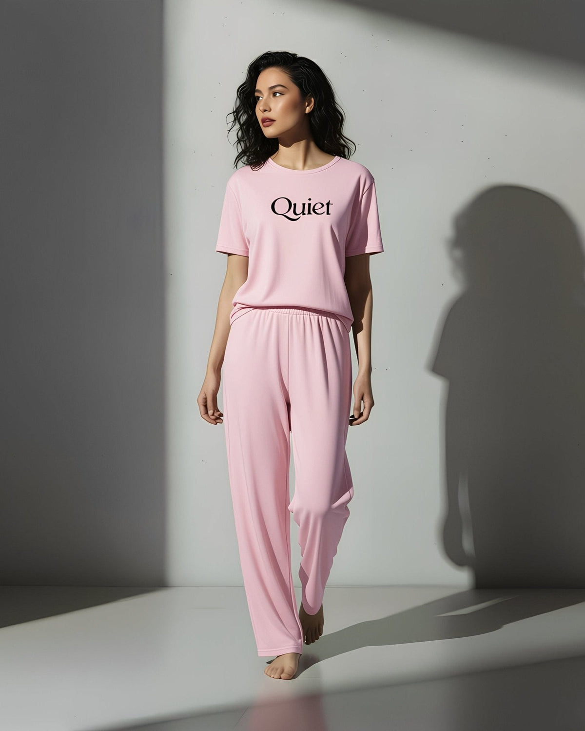 Quiet Printed PJ Set - Silknlove.com