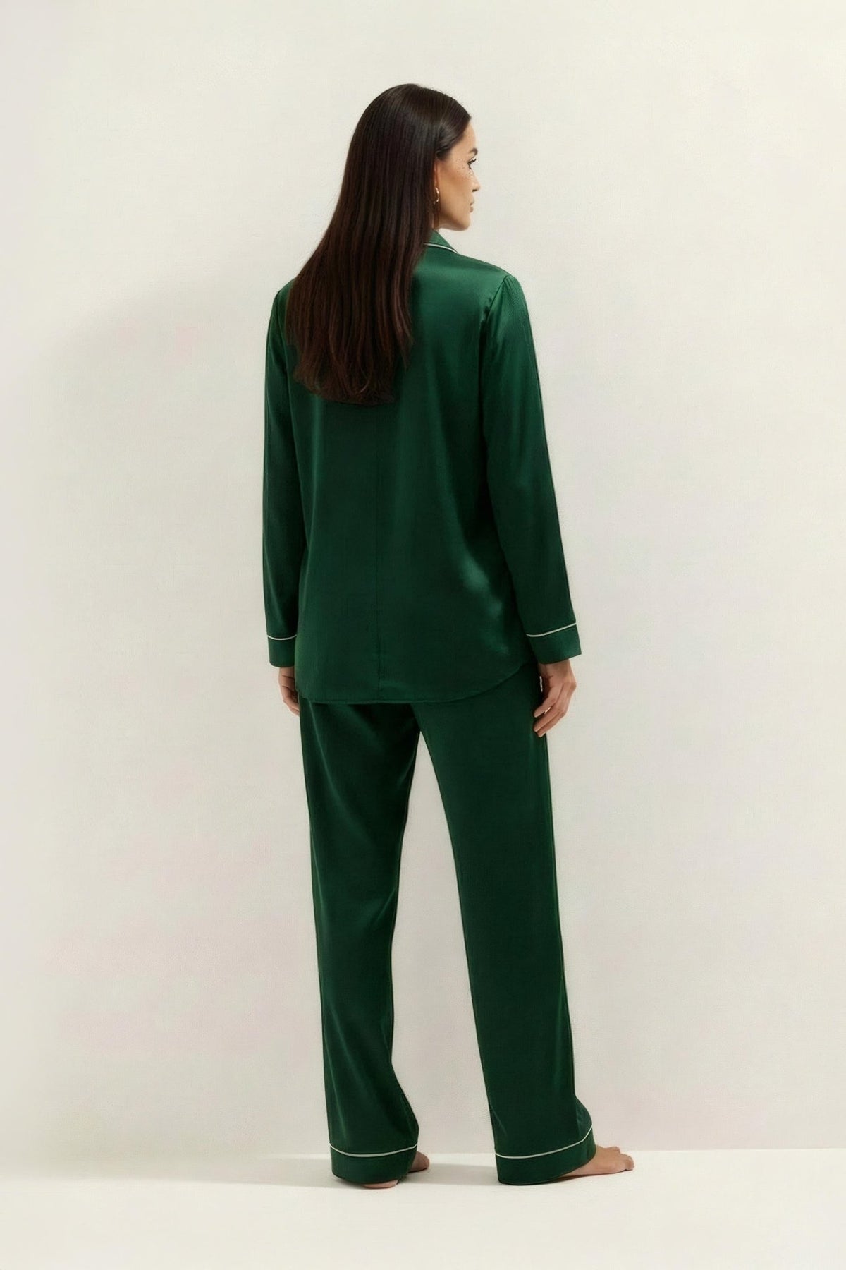Silky Button Down Pajamas Set - Silknlove.com