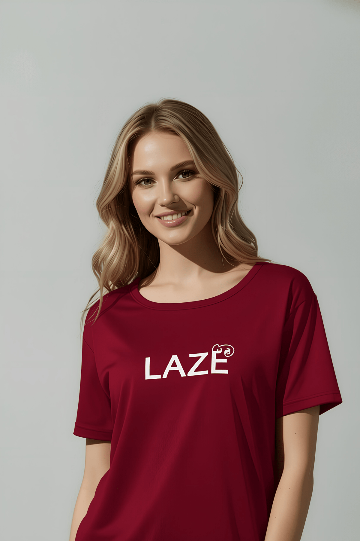 Maroon Laze Printed PJ Set - Silknlove.com
