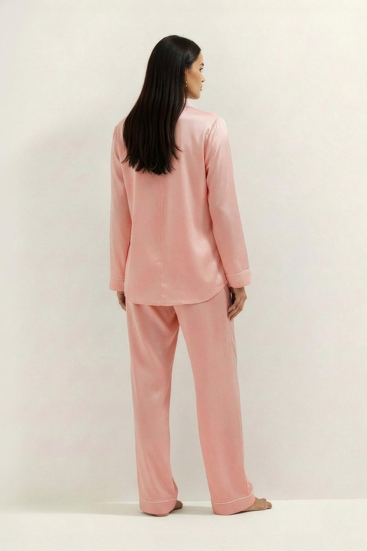 Silky Button Down Pajamas Set - Silknlove.com