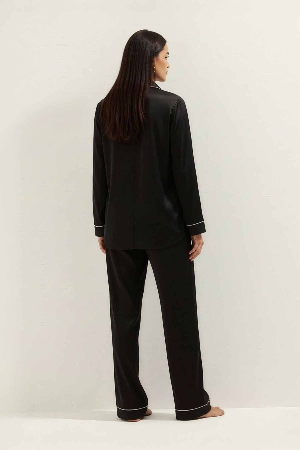 Silky Button Down Pajamas Set - Silknlove.com