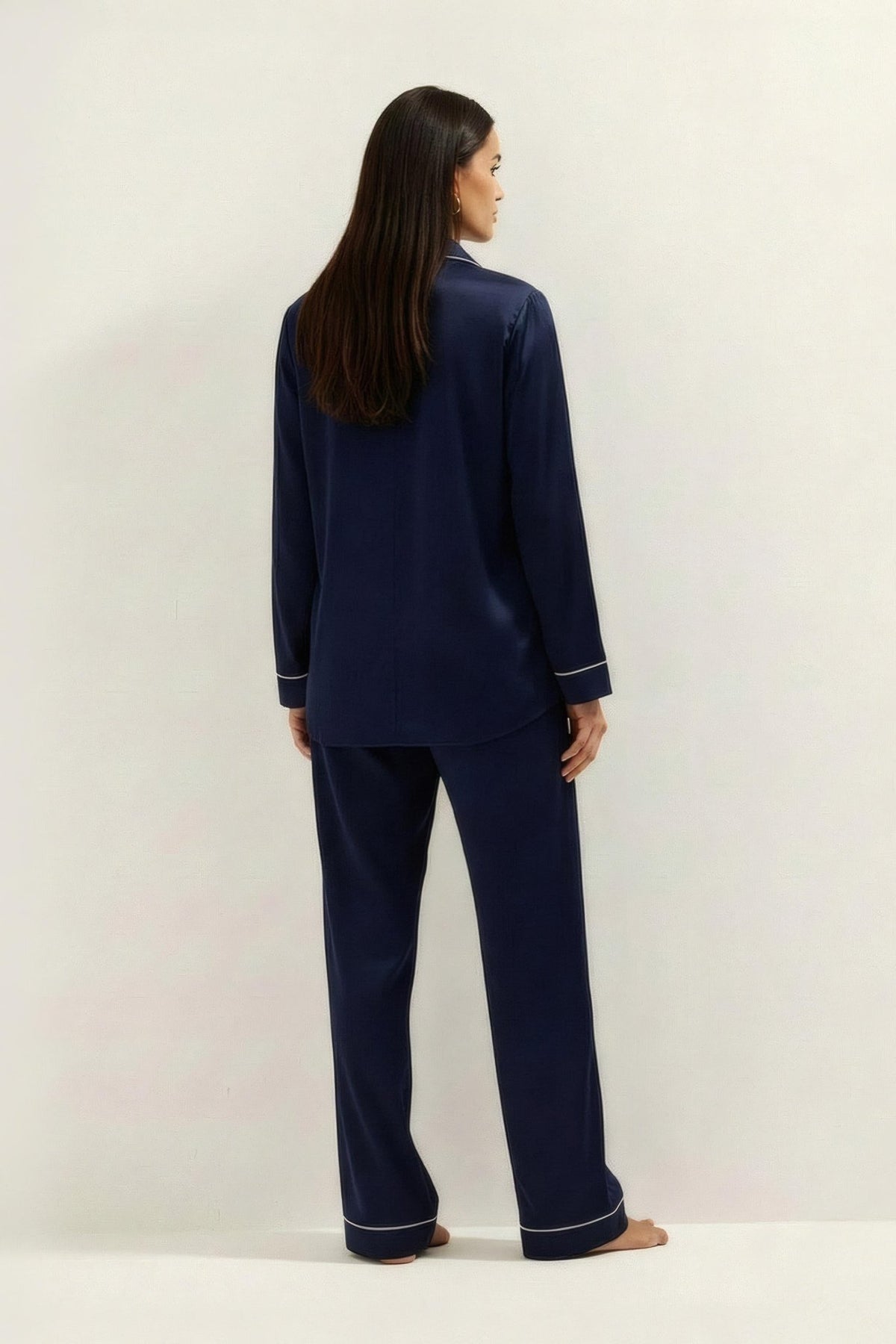 Silky Button Down Pajamas Set - Silknlove.com