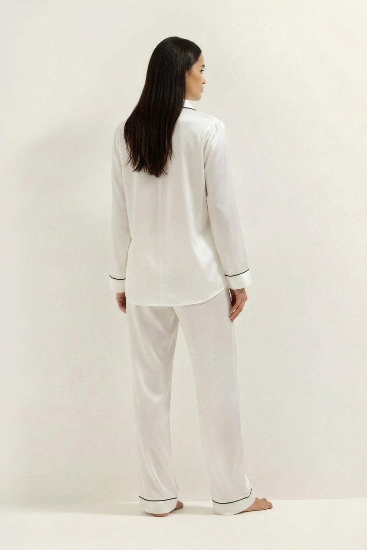 Silky Button Down Pajamas Set - Silknlove.com