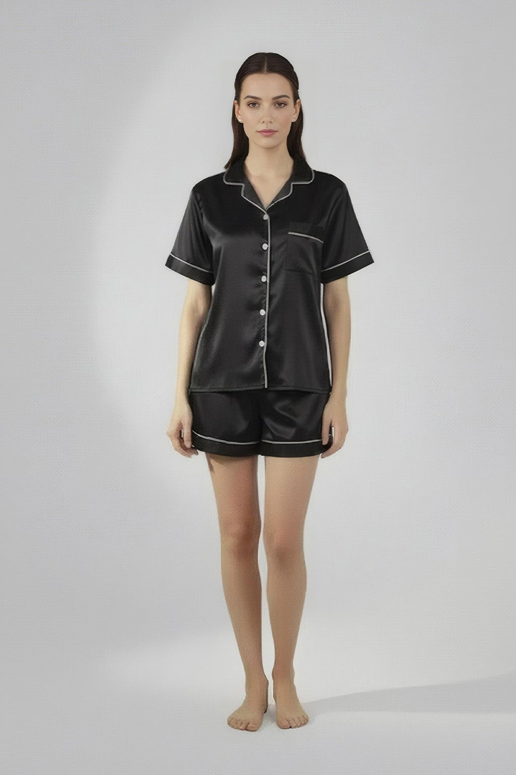 Pyjama Shirt & Shorts Set - Silknlove.com