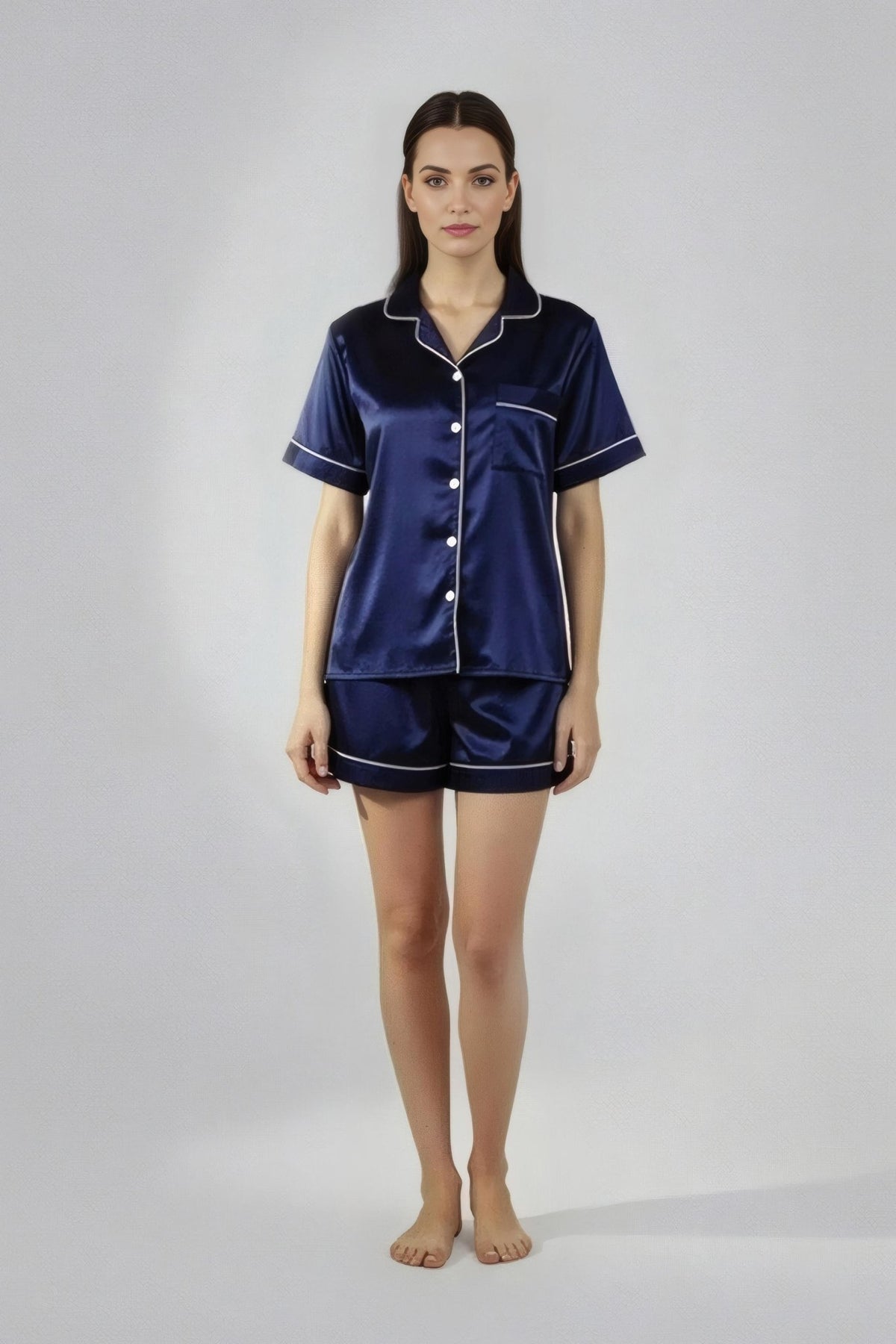 Pyjama Shirt & Shorts Set - Silknlove.com