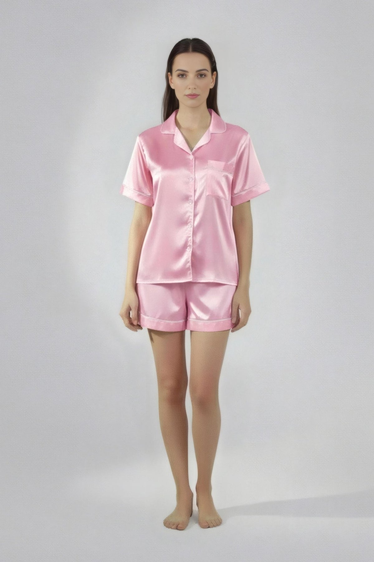 Pyjama Shirt & Shorts Set - Silknlove.com