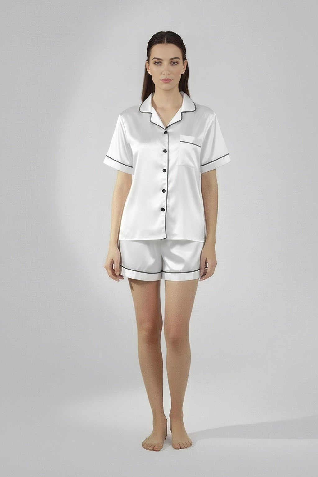 Pyjama Shirt & Shorts Set - Silknlove.com