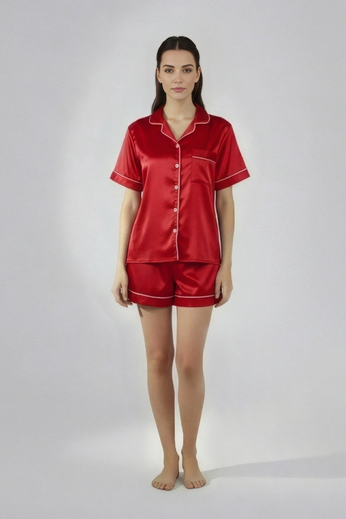 Pyjama Shirt & Shorts Set - Silknlove.com
