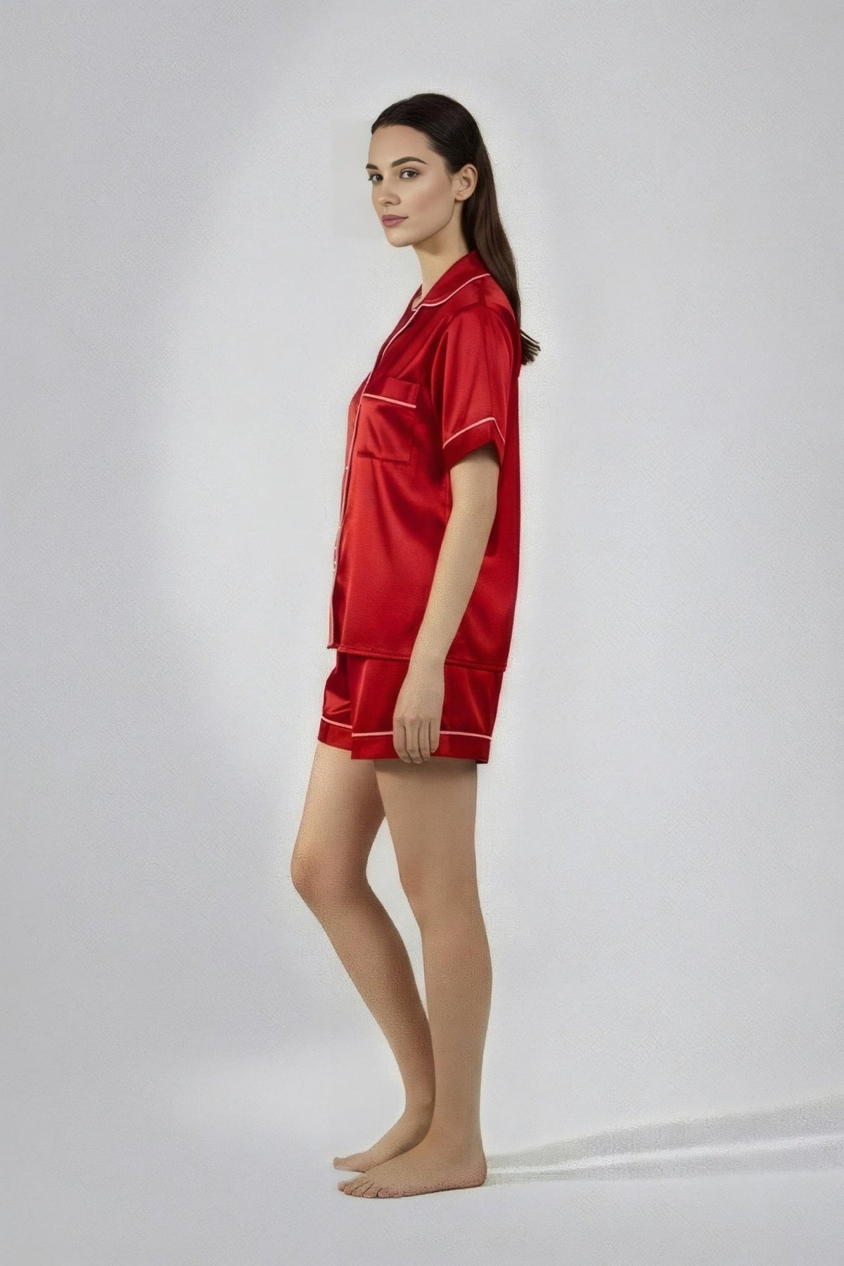 Pyjama Shirt & Shorts Set - Silknlove.com